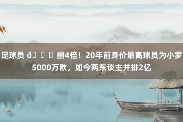 足球员 👀翻4倍！20年前身价最高球员为小罗5000万欧，如今两东谈主并排2亿