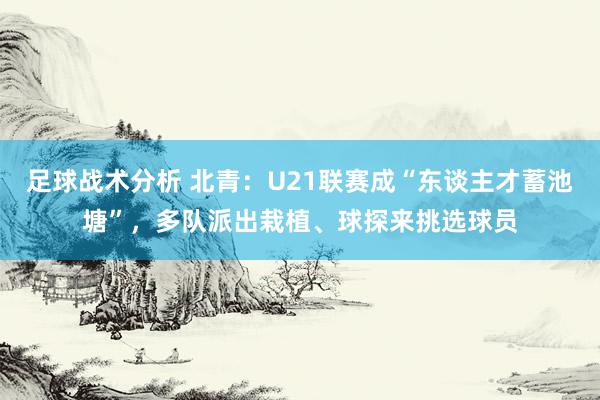 足球战术分析 北青：U21联赛成“东谈主才蓄池塘”，多队派出栽植、球探来挑选球员